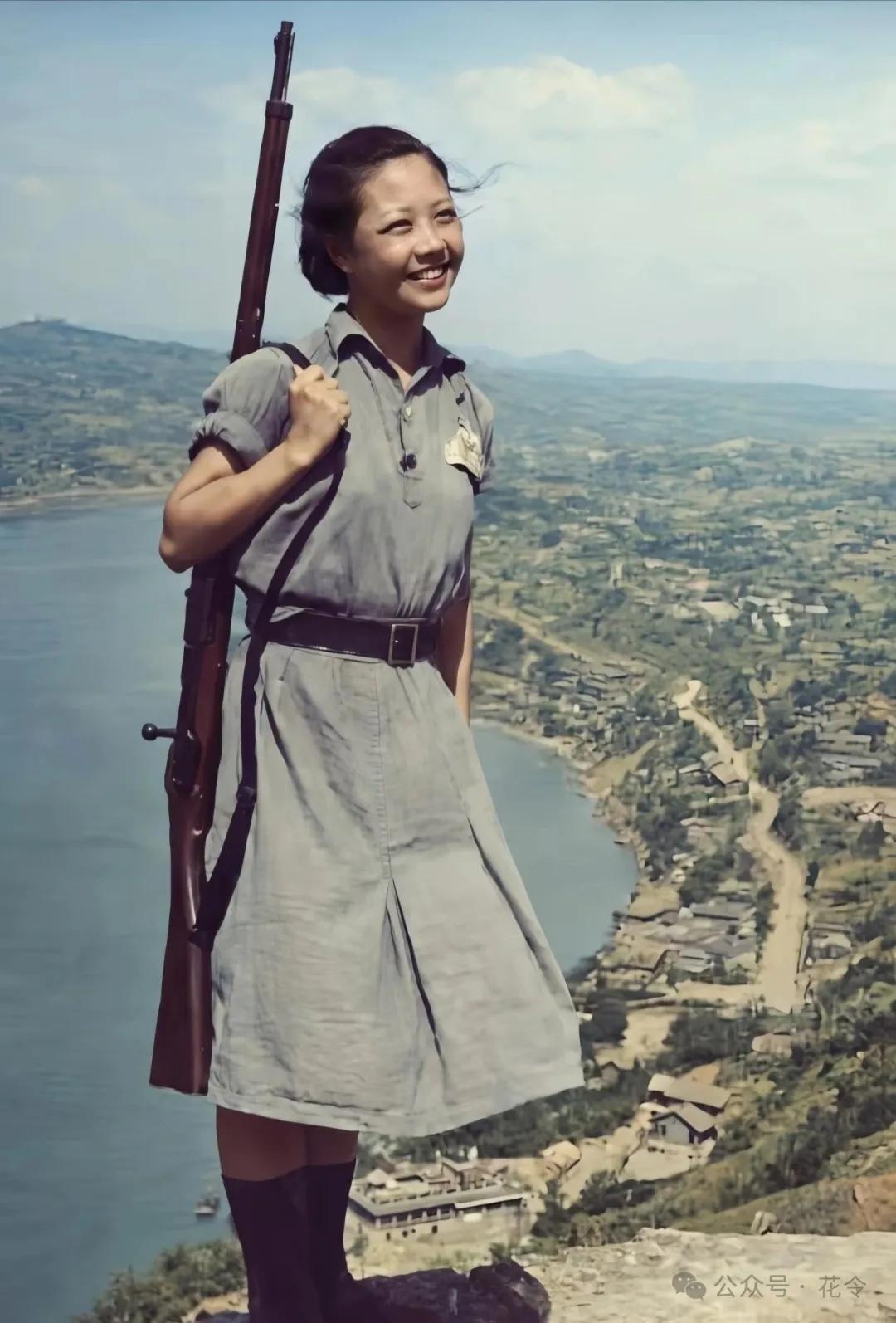 她是陈炯明的女儿，7岁就成了孤儿，她也曾在抗战时期的重庆南山担任防空哨警戒，甚至