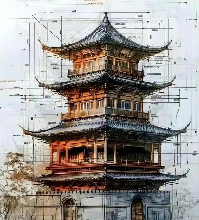 你敢相信吗？这是林徽因的手绘图，在100多年前没有电脑的情况下，她居然能描绘的这