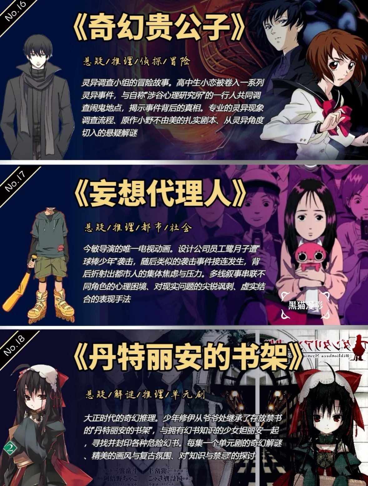 悬疑烧脑天花板来咯，整理了27部推理番，部部全程高能，每一部单拿出来都是封神的存