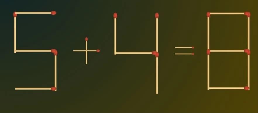 脑筋急转弯数学谜题：移除1根火柴棒以修复方程式