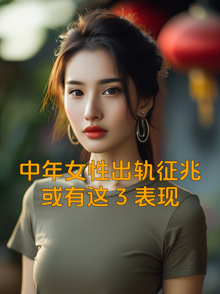 中年女性出轨征兆，或有这3表现