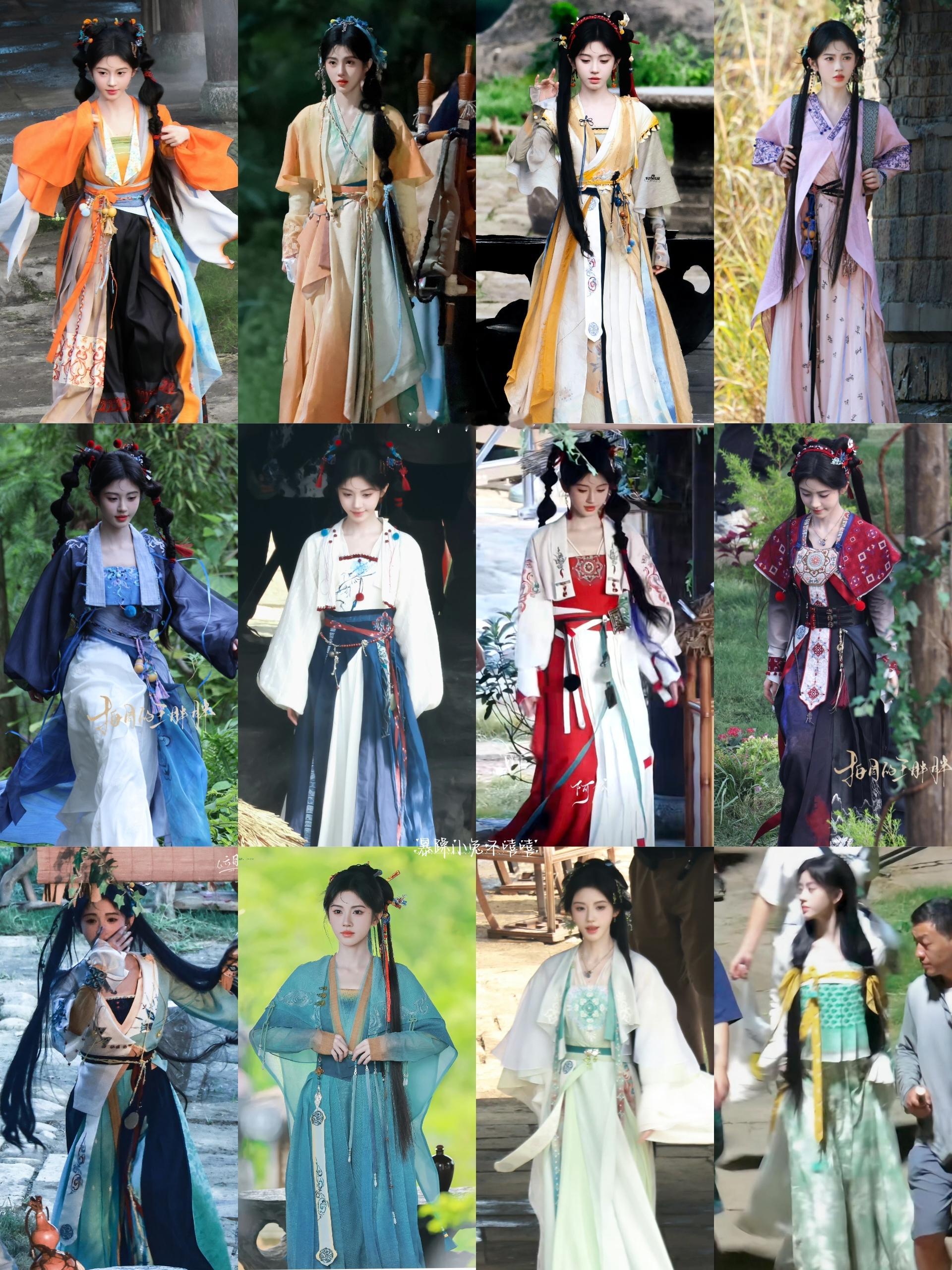目前一些剧的妆造合集白鹿《莫离》妆造、鞠婧祎《来战》妆造陈都灵《翘楚》妆造孟子义