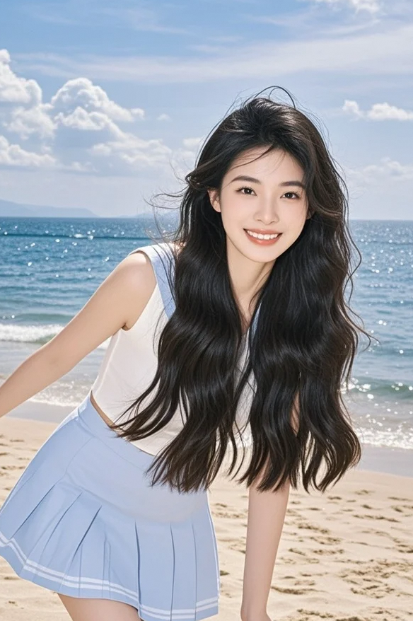 黑洞在她的酒窝坍缩，碎成亿万句无人破译的潮声