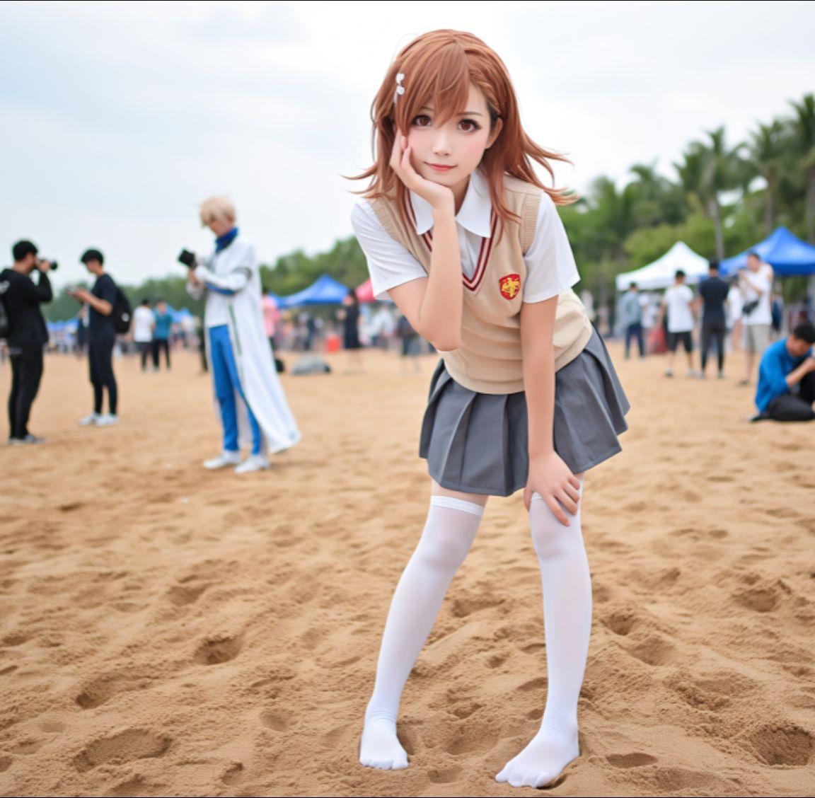 白丝yyds 炮姐cos 某科学的超电磁炮 cosplay cos正片