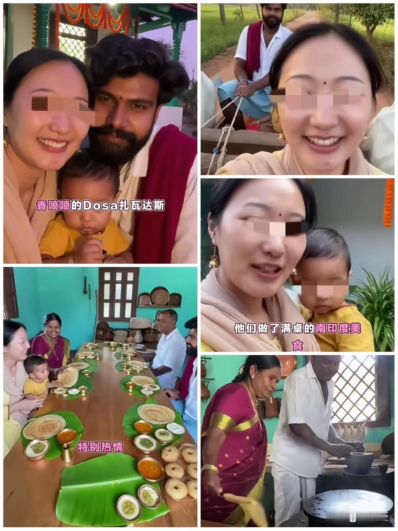 嫁到印度的中国女子在自媒体频频晒出自己在印度的幸福生活，在他的视魂当中，他喜笑人