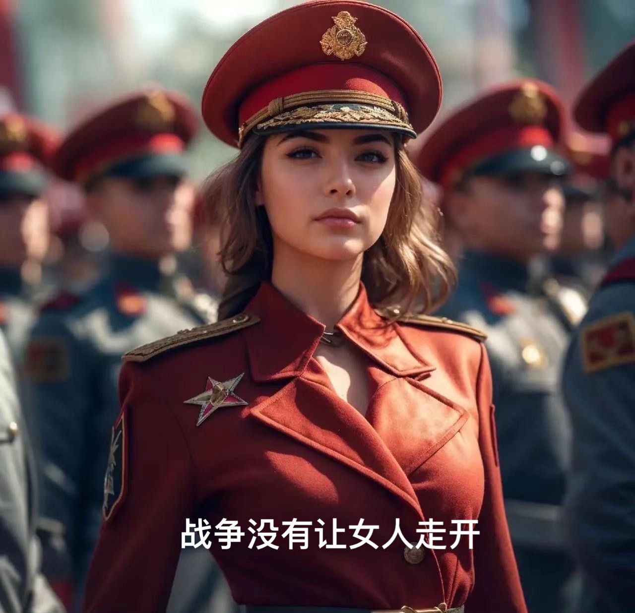 俄罗斯女兵。