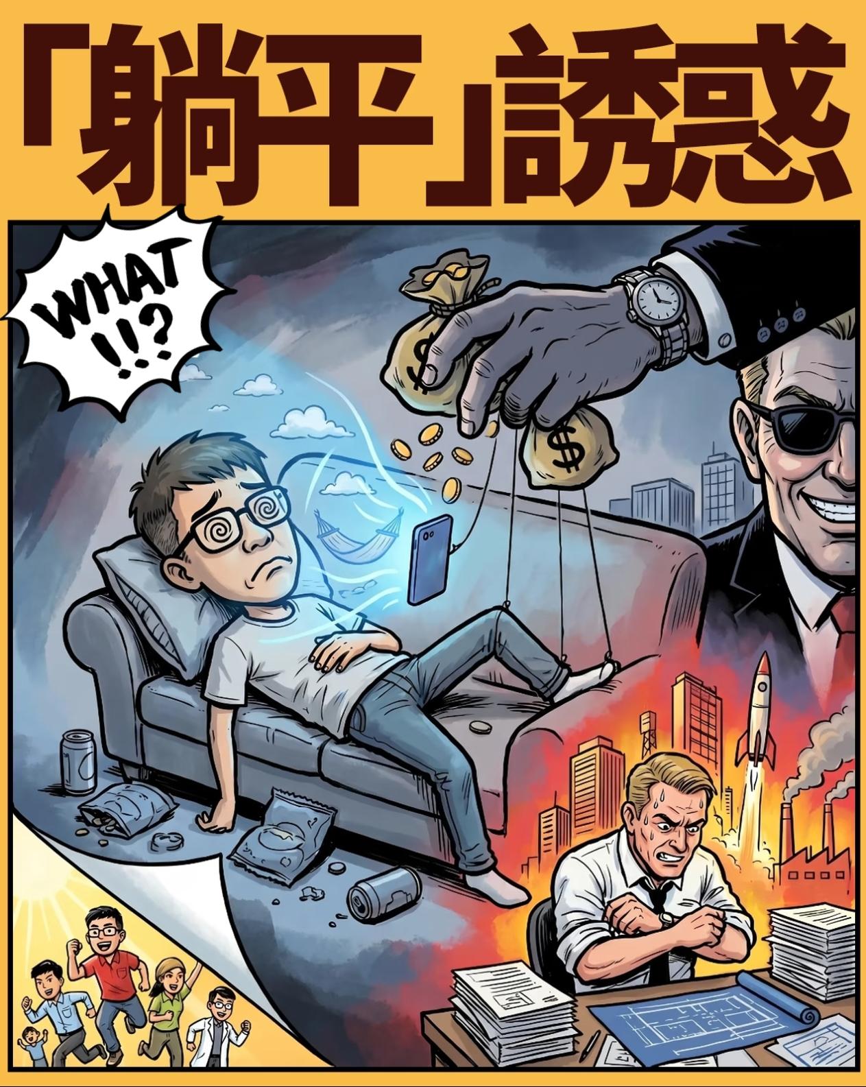 真服了那些境外坏家伙，天天变着法儿忽悠人躺平，我差点就信了他们的鬼话，还好官方及