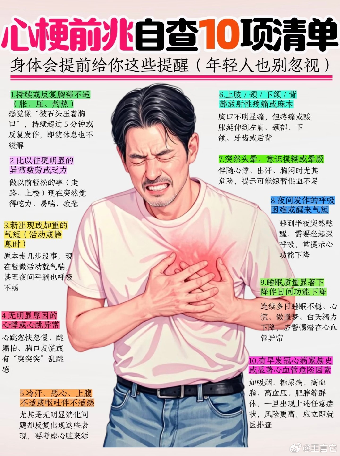 ❗️预防心梗脑梗的办法是检查三高，如果血脂高，再做个颈动脉彩超，如果有斑块，那