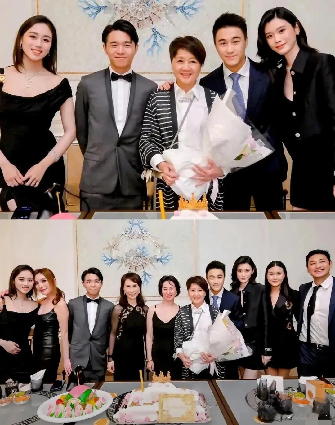 何超琼何超盈，同款了！过年期间明星豪门都在晒团圆，但最让我心头一暖的，还得