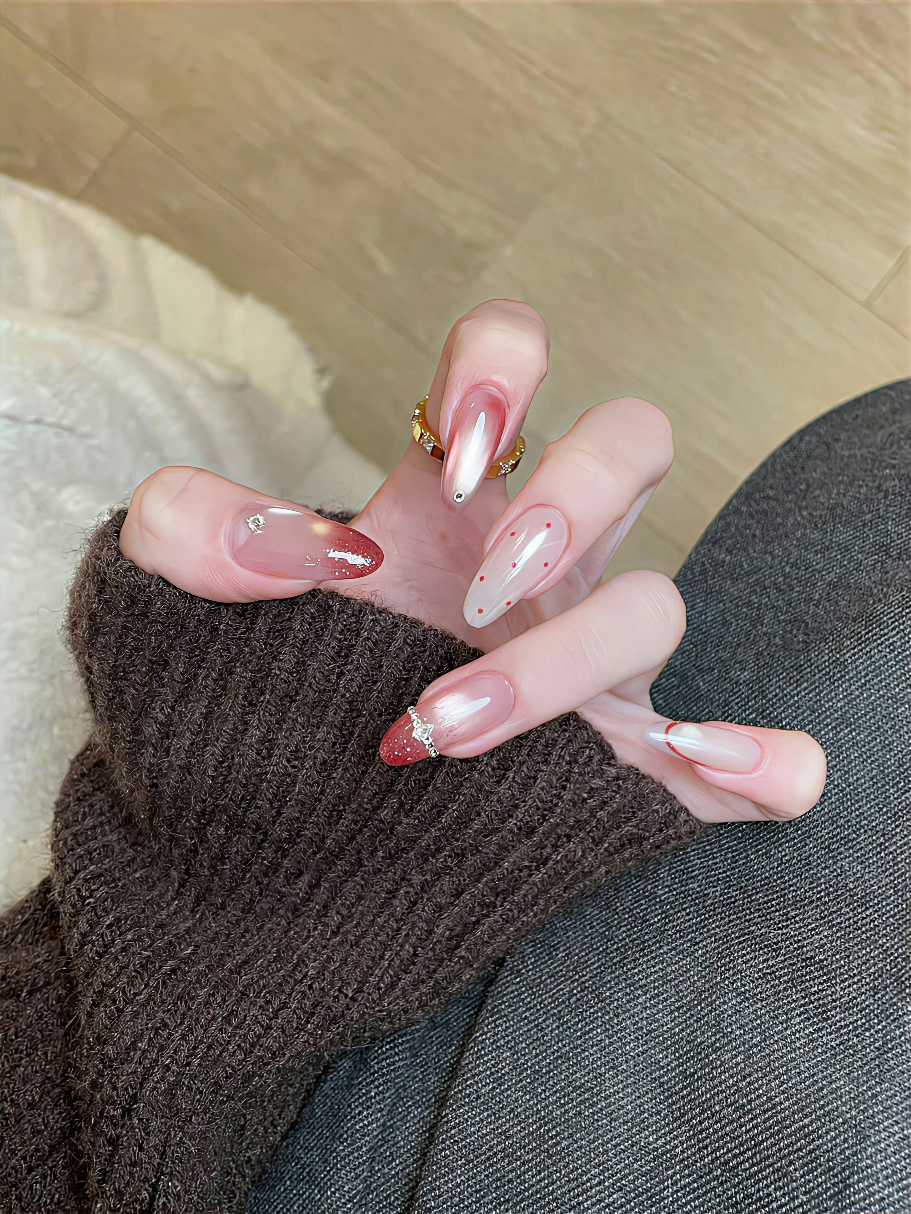 今年看到最心动的美甲像西瓜瓤石榴肉….👅