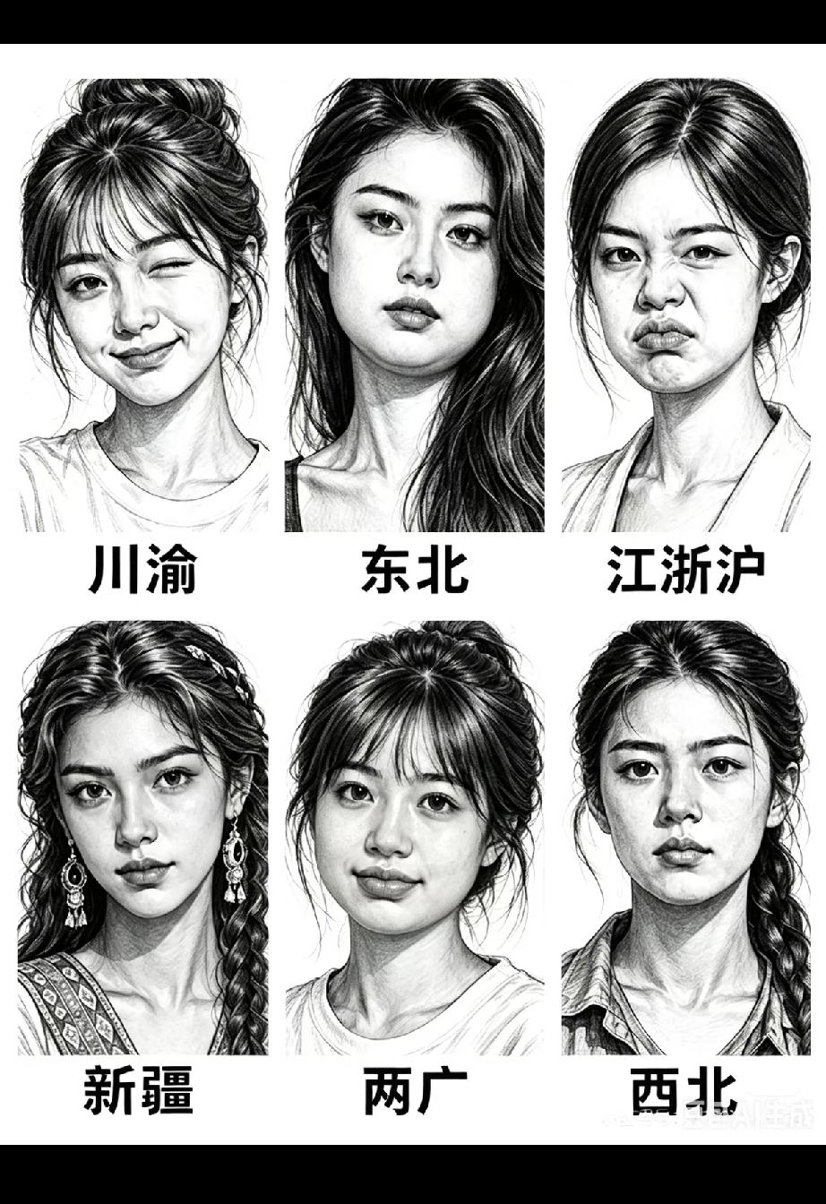 论美女，东北美女确实很顶！[笑着哭]东北女生普遍身材高挑、皮肤白皙、鼻梁立体，