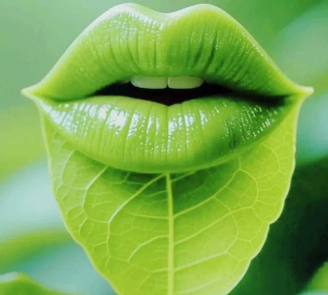 你第一眼看到了嘴唇还是叶子？看看你的情商有多高？A：嘴唇B：叶子答案在评