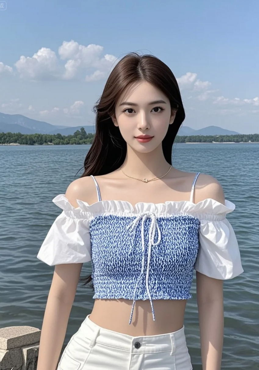 湖光里的秘密，藏在她的眼眸深处。