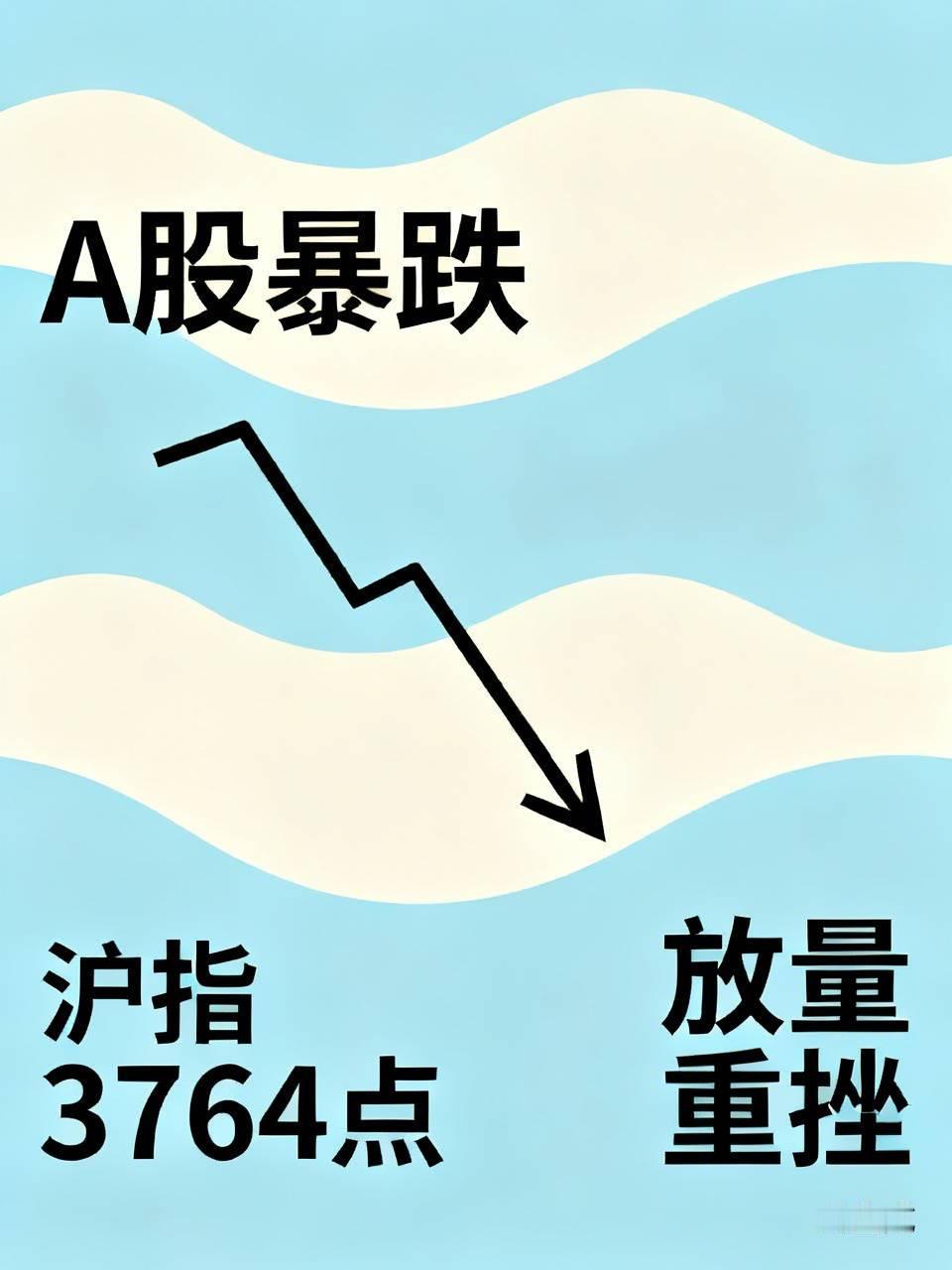 今天A股这波猝不及防的暴跌，直接击碎了无数人的牛市信仰。沪指下杀至3764