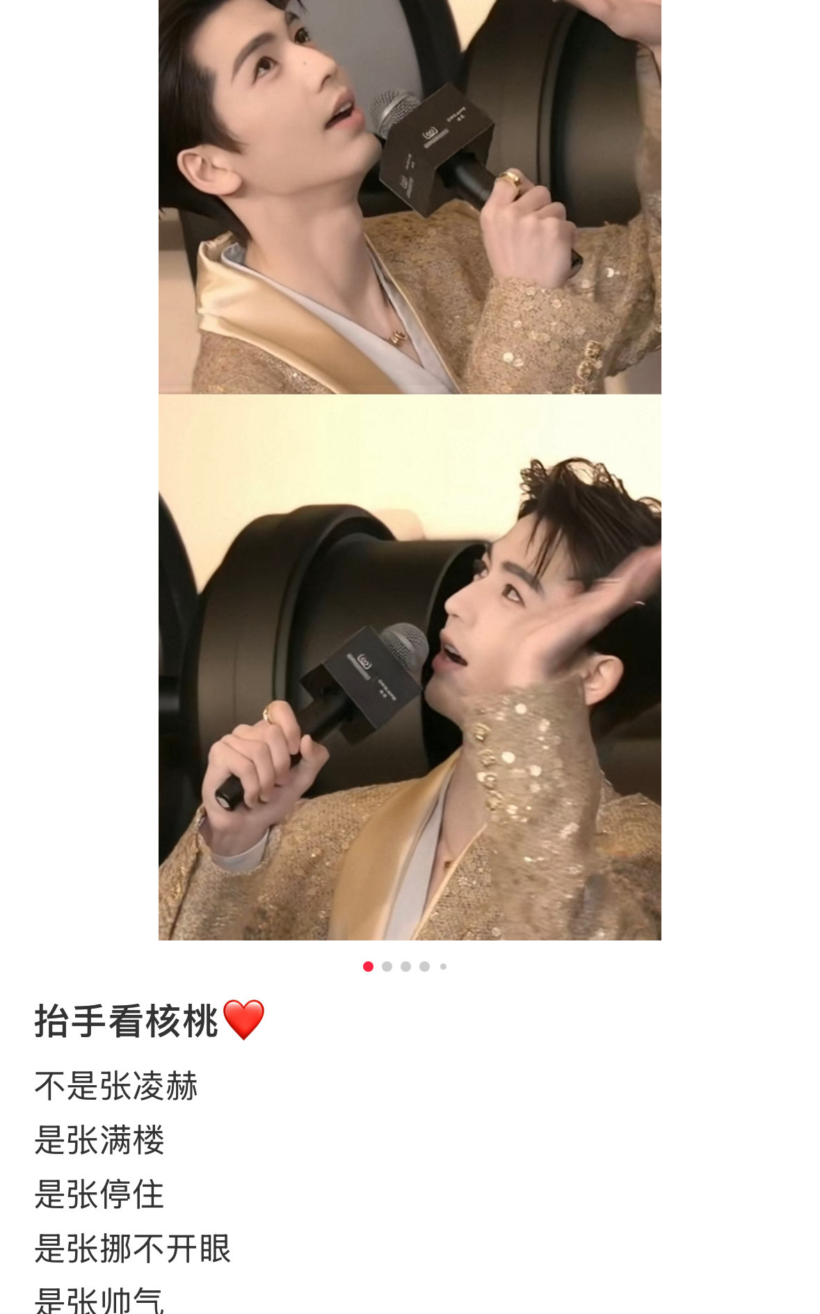 张凌赫：我是ISTP，还有人不知道吗？好喜欢看他和小核桃的互动，特别真诚。以前核