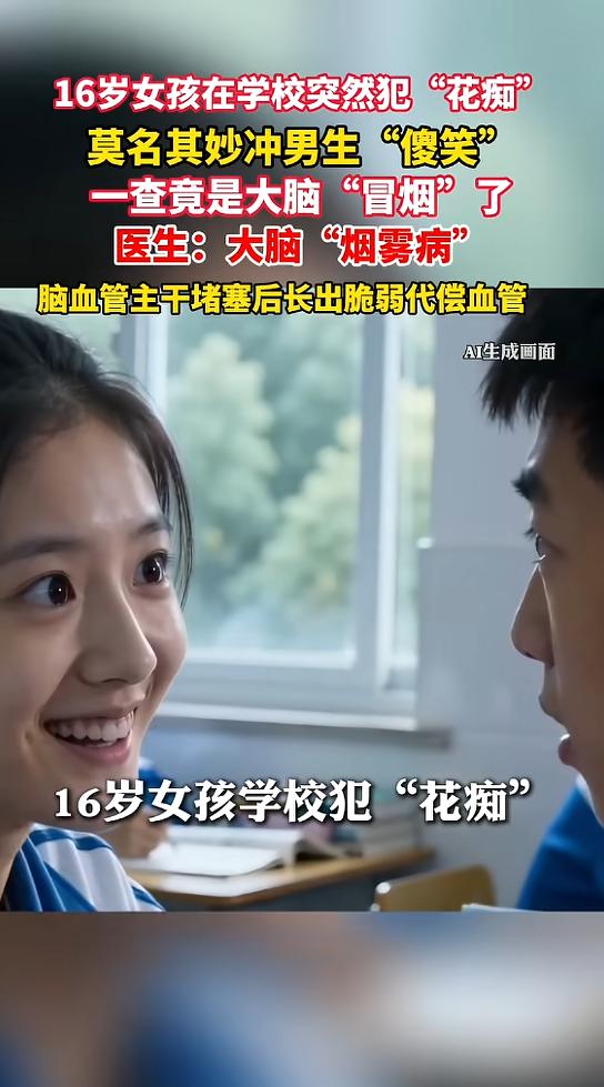 “万万没想到！”5月12日报道，浙江，一16岁女生半年前突然头痛，半边身体和脸部