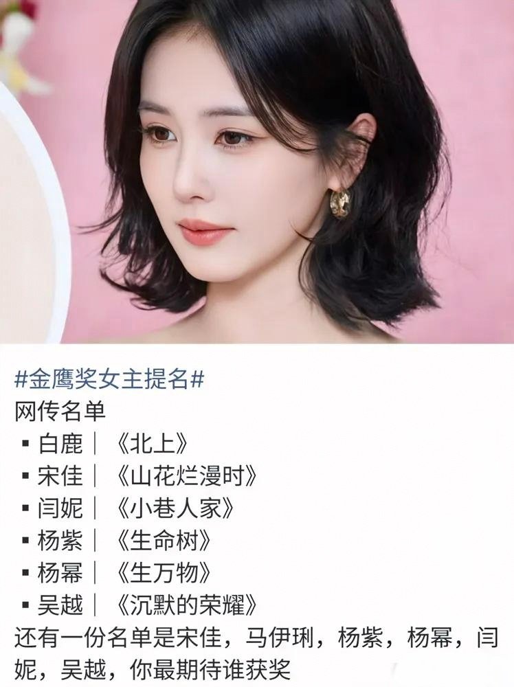 金鹰奖最佳女主名单一出，白鹿粉丝集体安静了​