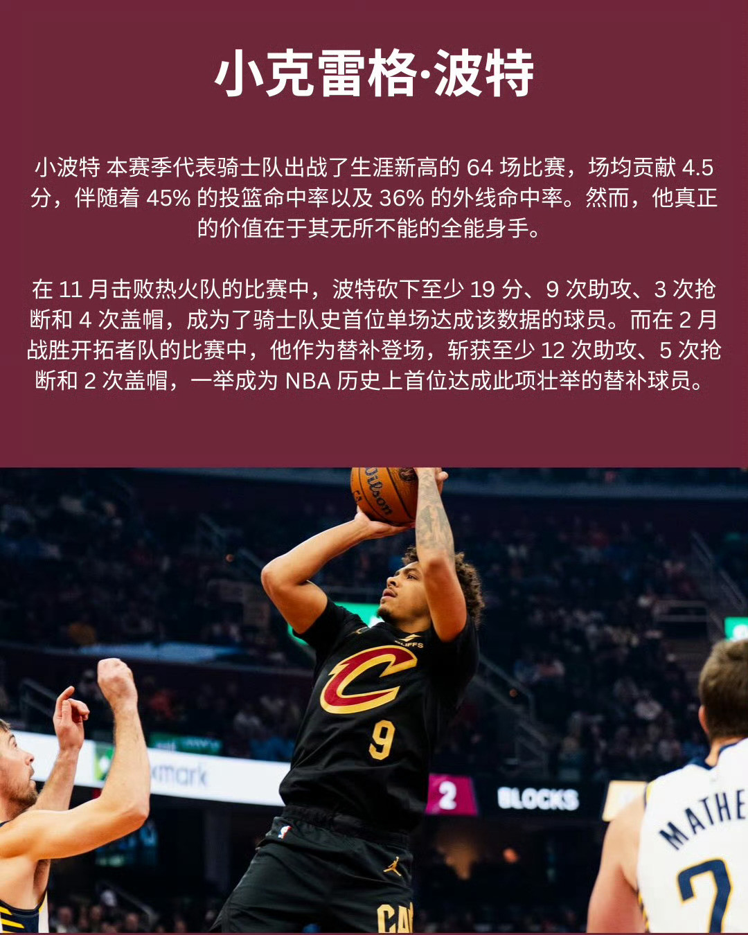 外面流言满天飞，骑士先来点小动作据美记报道，骑士队已经执行了波特合同中的第四年球