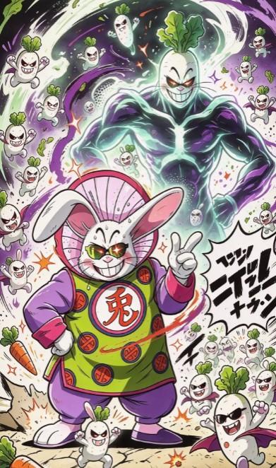 我也听说有别的漫画人物想挑战我们龙珠世界的消息了。我不好意思的跟你们说，我们龙