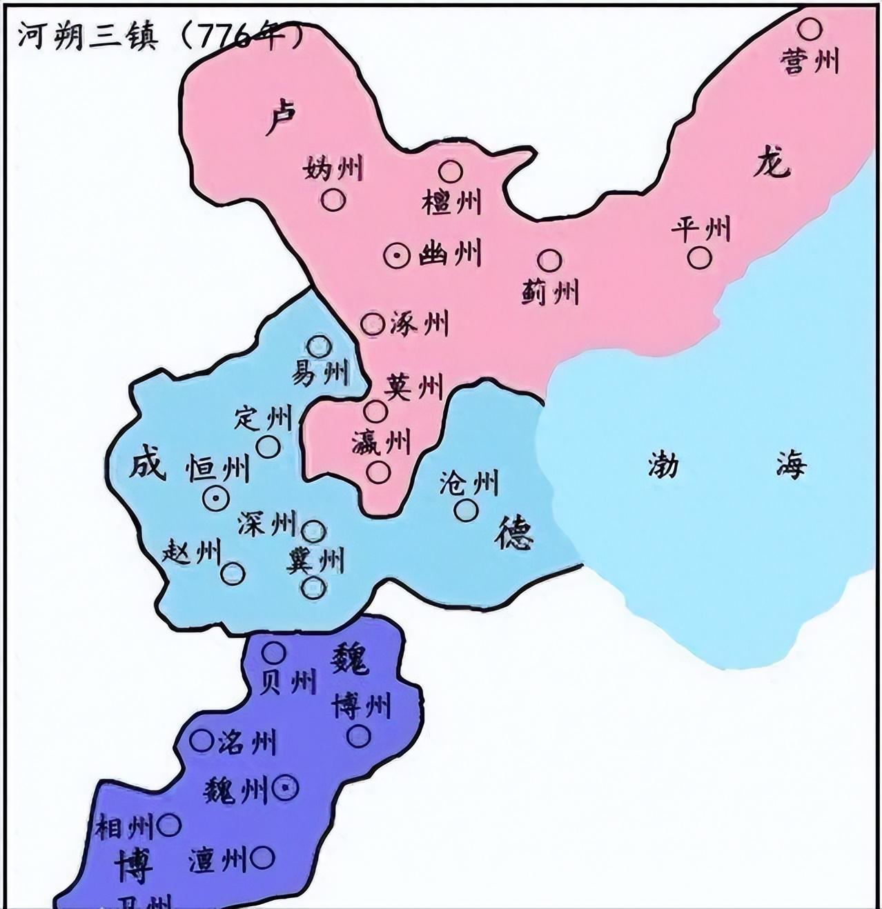 乾符五年，黄巢的军队从山东杀进河南。此时河朔三镇的节度使正各自坐镇成德、魏博、卢