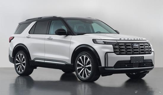 前脸变好看了！新款福特探险者上工信部了，外观做了调整，灯组变得犀利了，保险杠也用