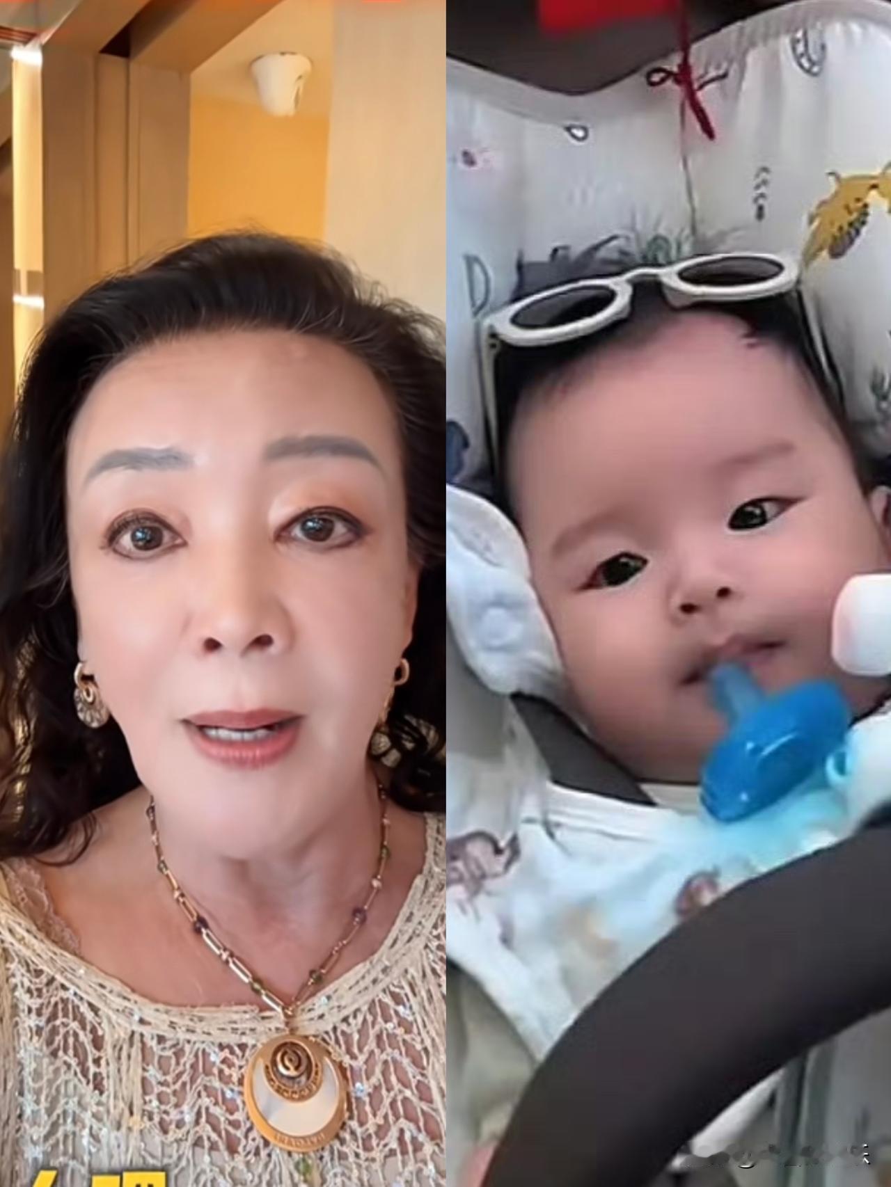 我发现，马筱梅儿子长得像婆婆张兰。张兰这个奶奶当的挺窝囊的，马筱梅和汪小菲两