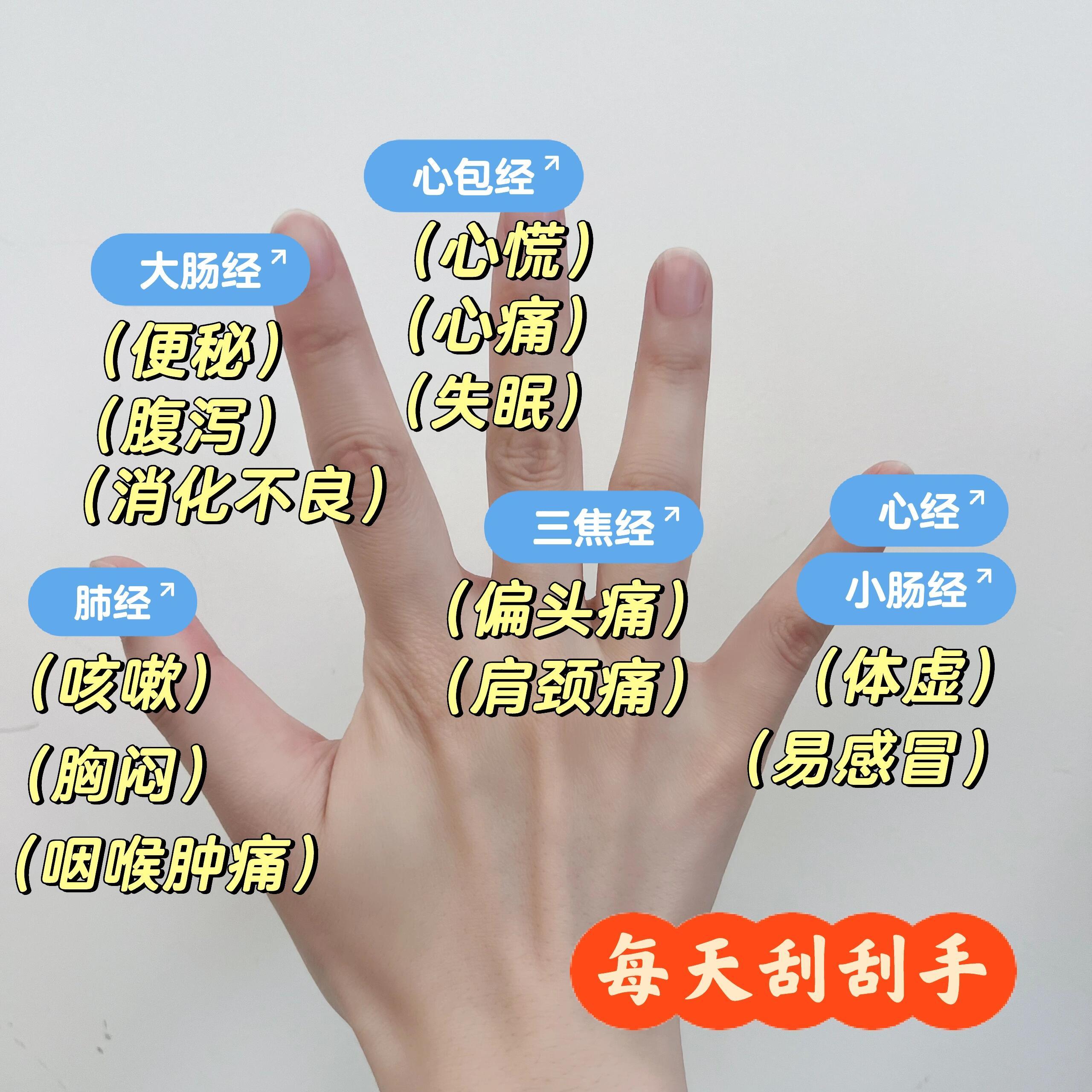手指保健操～每天刮刮手～👋🏻姐妹又给我安利了一个超简单的养生方式，刷剧看书开