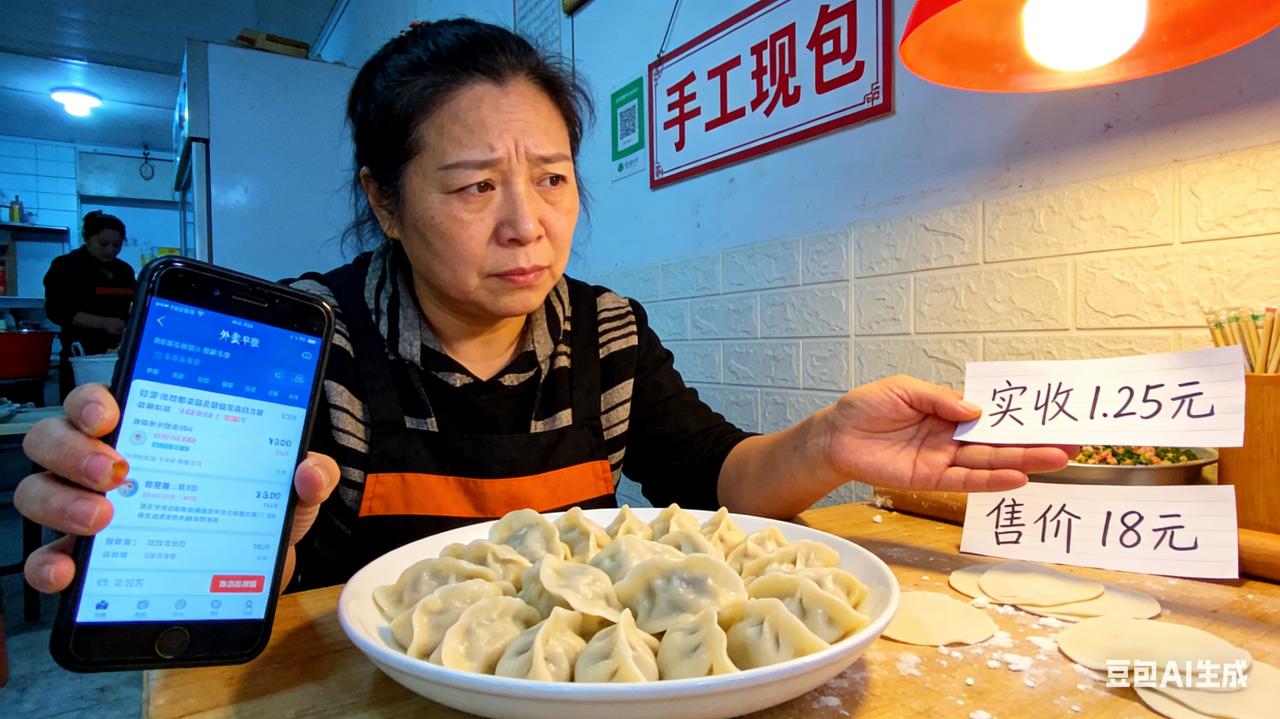 谁能想到！18块钱一碗的饺子，商家实际到手居然只有1.25元🤯真的被气笑了！
