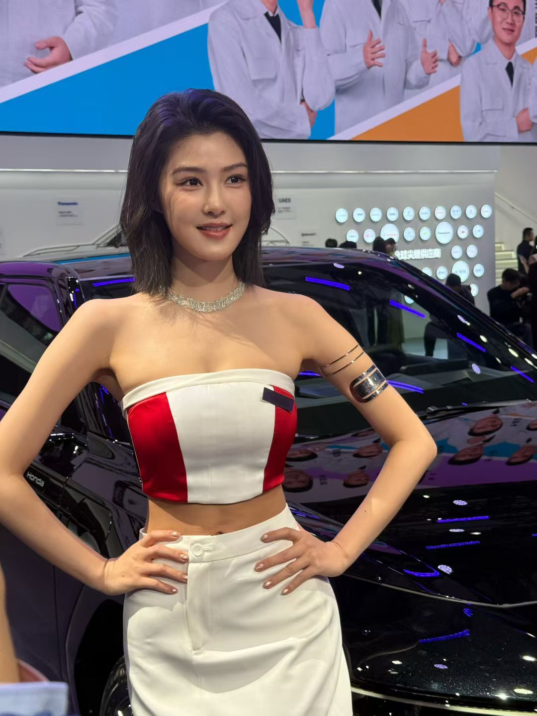 广汽本田的美女模特，吸睛的程度比广本的车大多了！