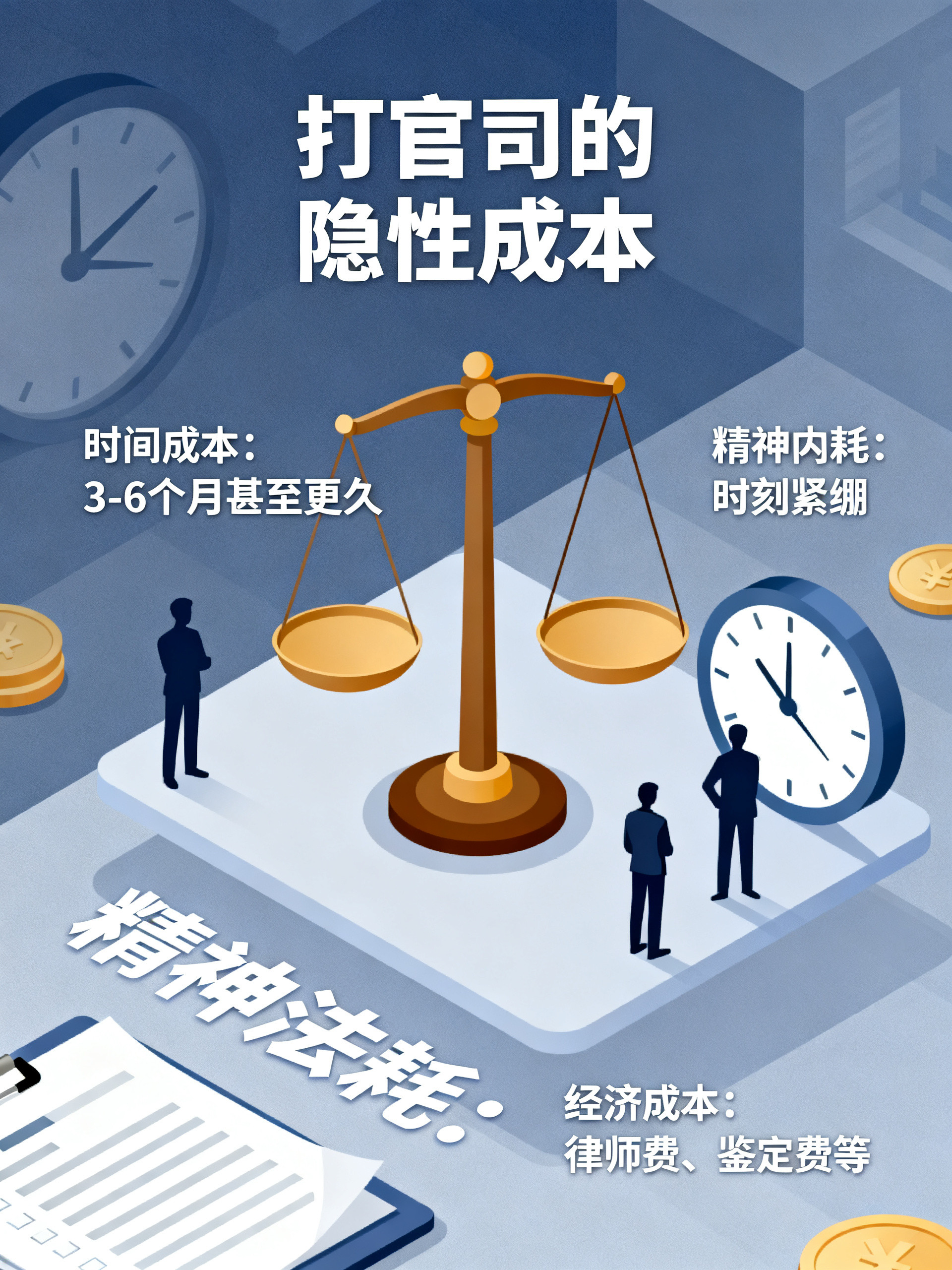 学法律的朋友告诉我，除非万不得已，千万不要轻易去打官司，因为你会发现，很多时候，