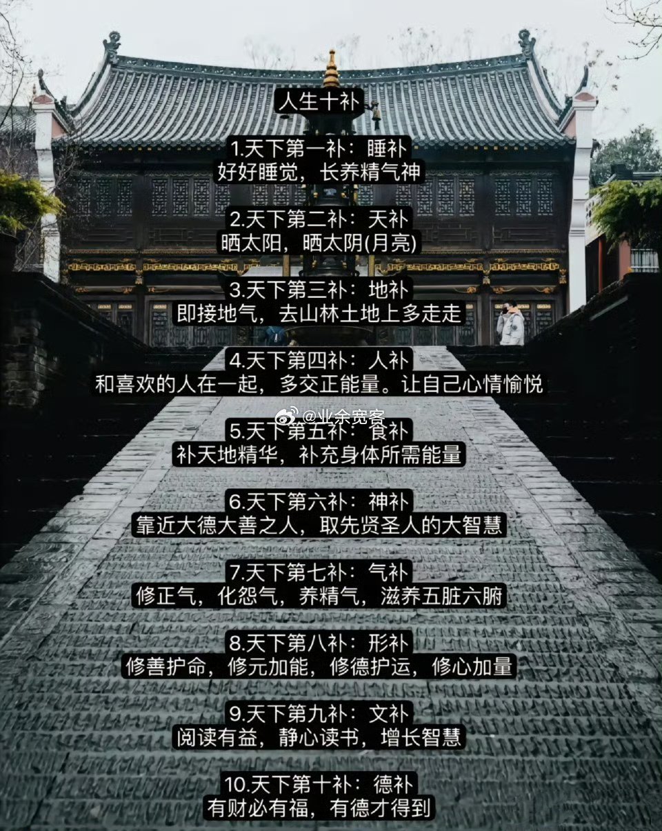 人生十补