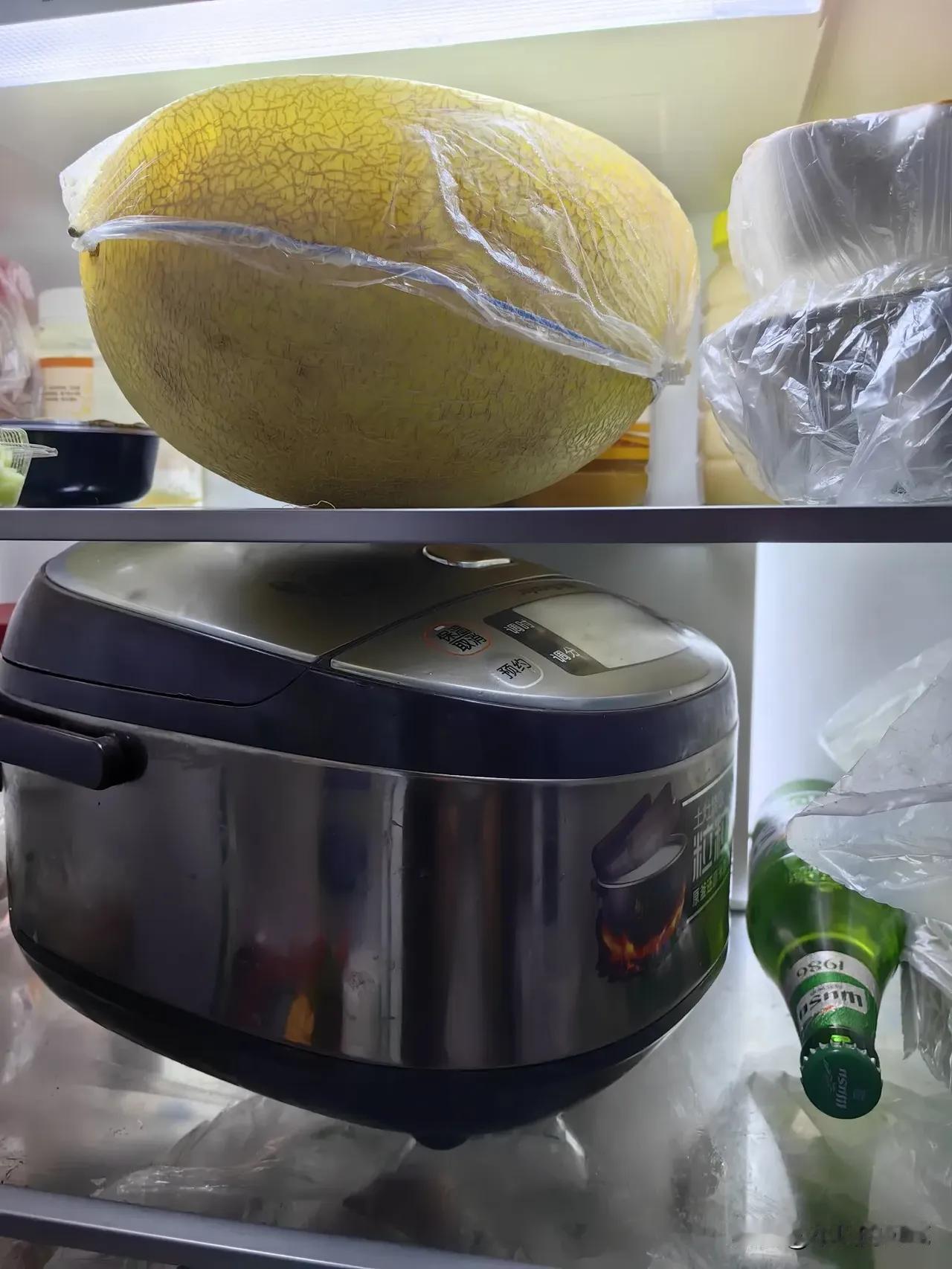 昨天中午吃完饭，剩的米饭在锅里忘记盛出来，下午就带儿子去游乐园玩了。这么热的天，