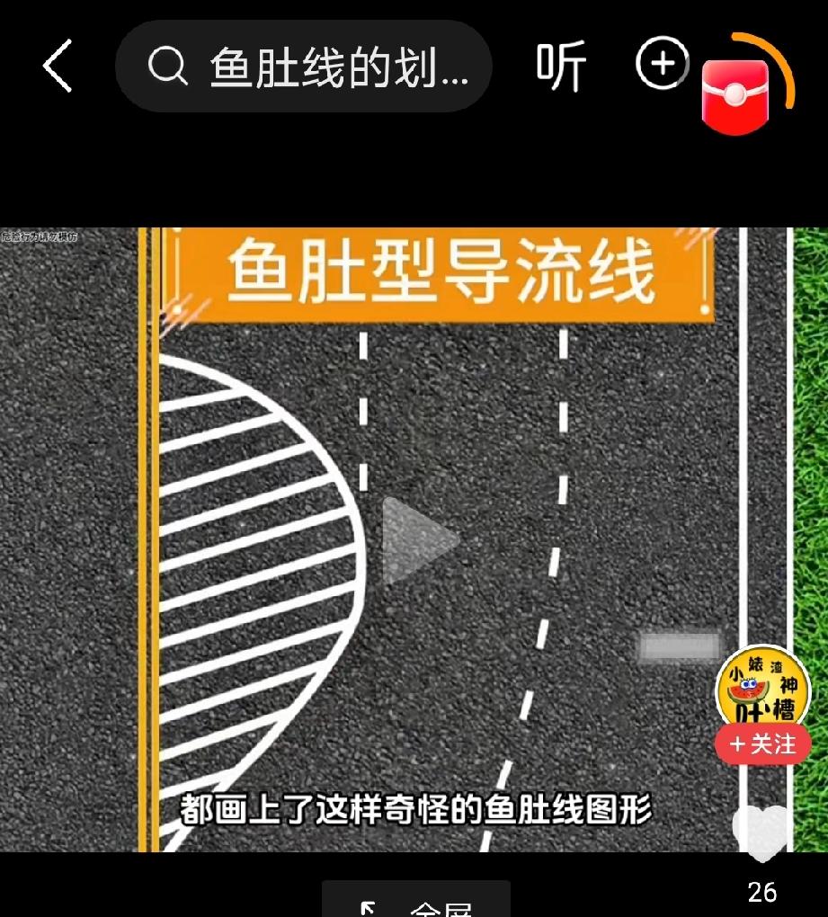 看到网友说：现在开车上路，经常会看到路面类似的交通标志（标线），不知是何意思？但