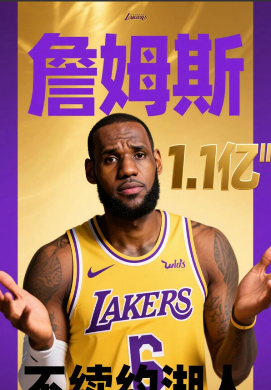 老詹拒绝湖人两年1.1亿续约？这瓜保熟吗？管理层慌了：刚组建的超级组合首