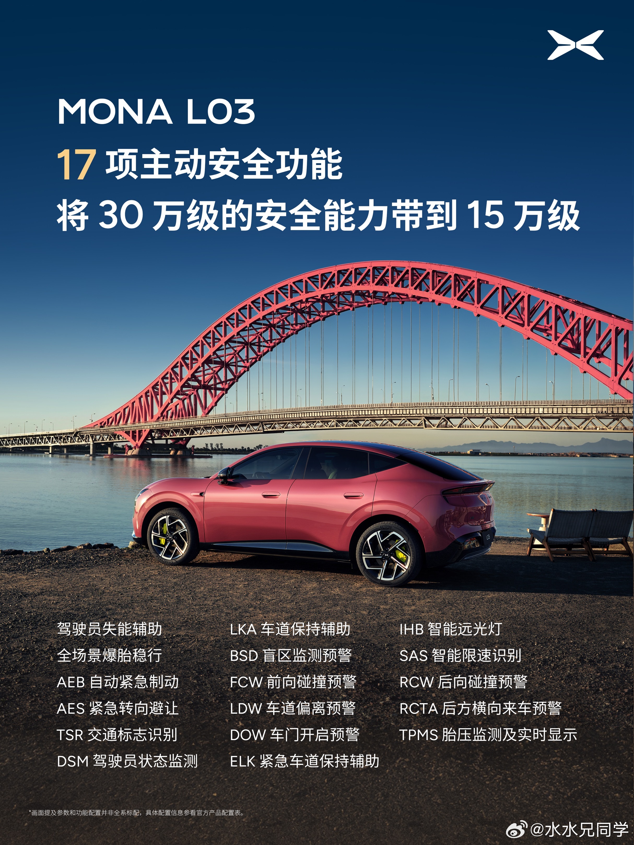 小鹏公司内部对于MONA车型很重视，越是销量担当的车型，配置就越均衡，哪个点都不