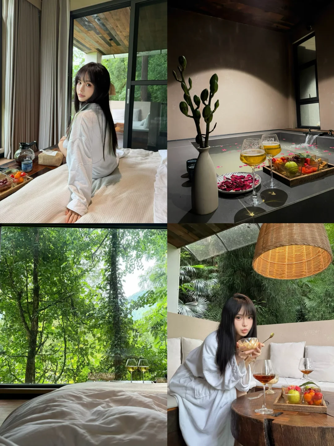 青城后山森林私汤民宿｜住进满眼绿意里🍃
