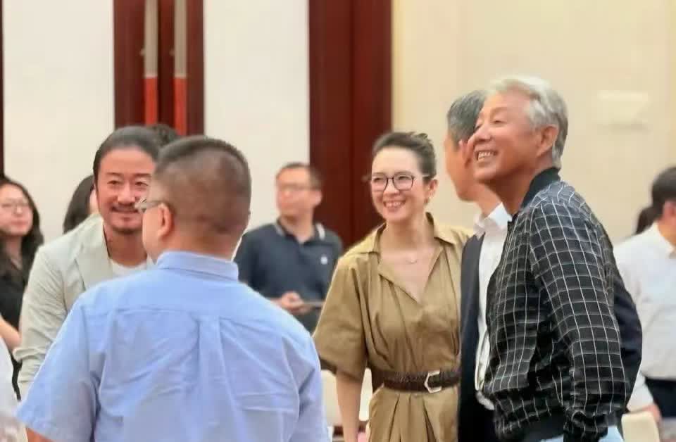 奇了怪了，章子怡和吴京，陈道明站在一起，竟然像是“领导人”？按理说，章子