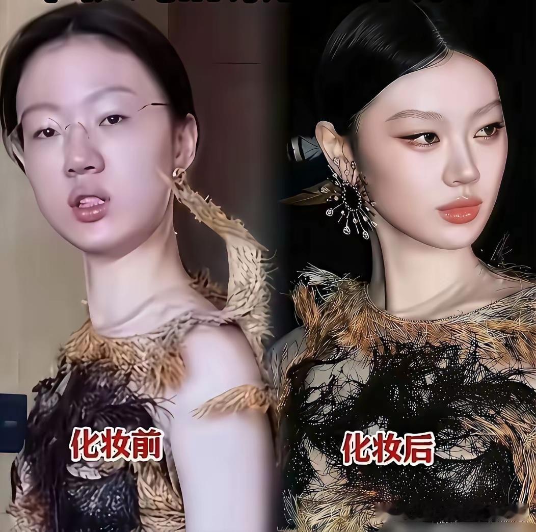 太尴尬了吧。脚趾头都能抠出一个三室一厅了女明星卸了妆以后看起来这么差强人意吗