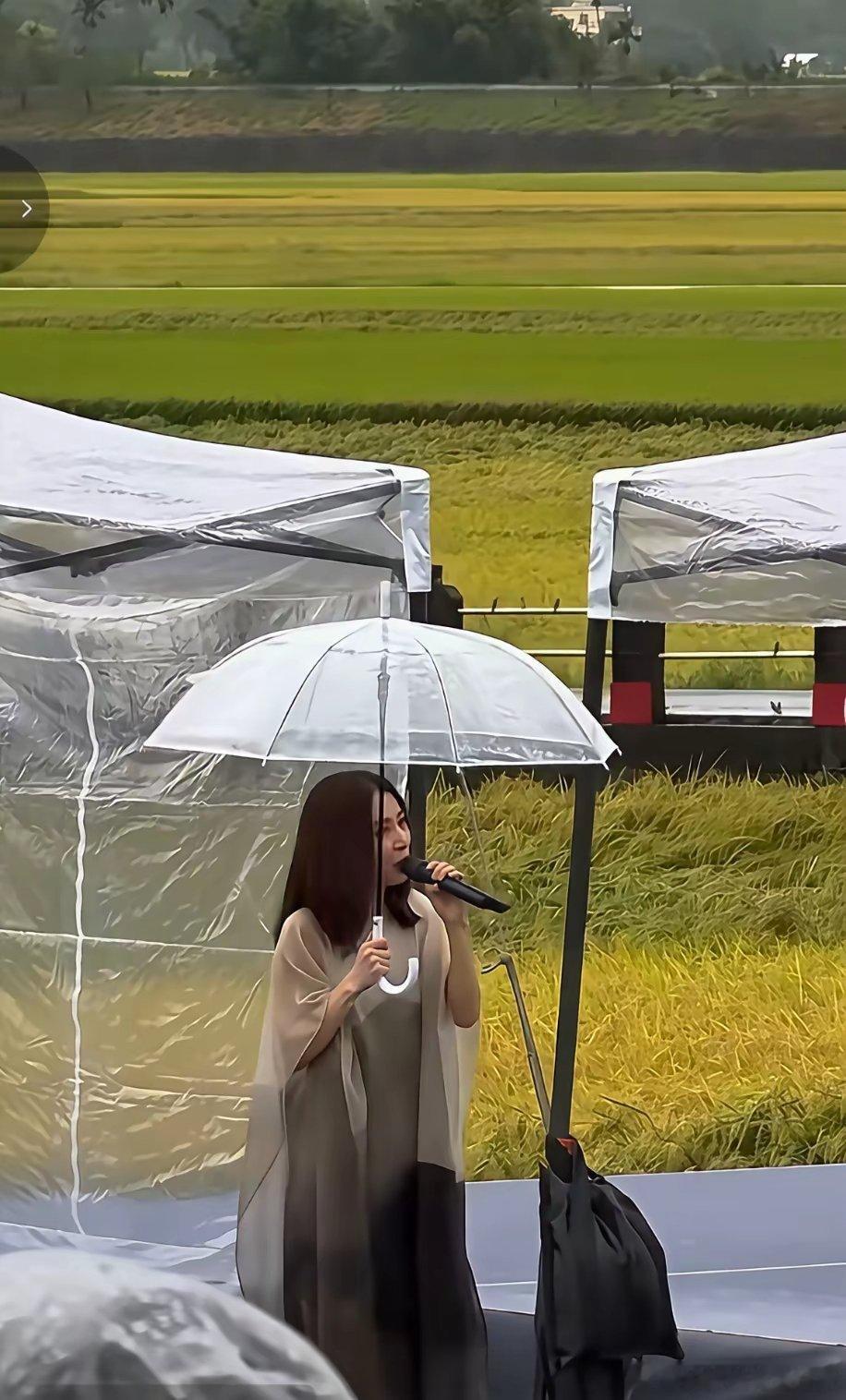 田馥甄落魄到去乡下卖唱了。网友发了一段4月下旬，田馥甄演出的视频。视频中，田馥甄