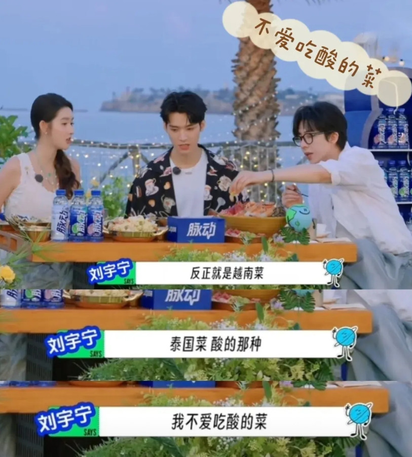 刘宇宁也太挑食了吧，这不吃，那不吃，为什么要吃，没必要吃就说他还能吃点啥？东