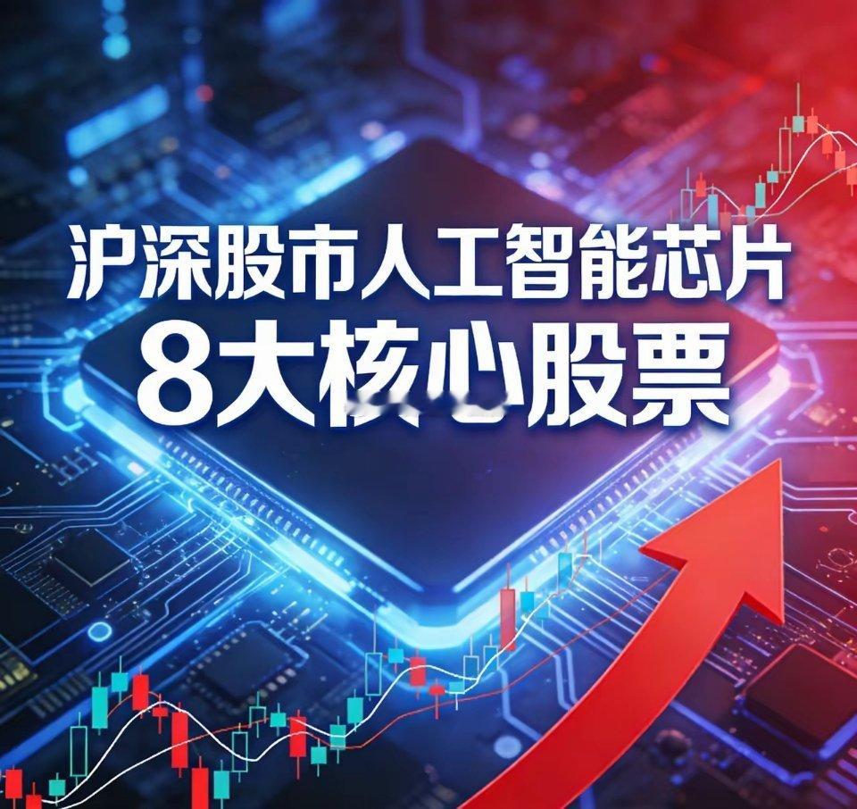 沪深股市人工智能芯片8大核心股票1. 寒武纪（688256）核心逻辑：国产AI芯