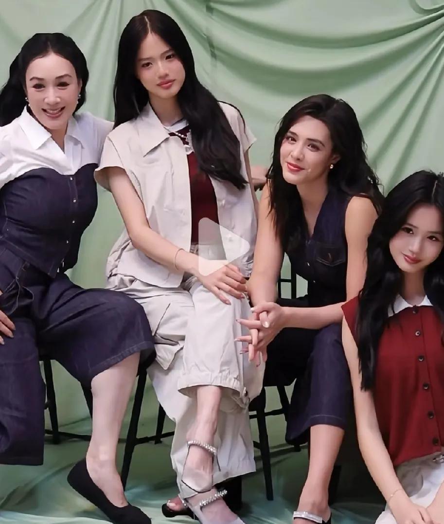 看了钟丽缇和三个女儿的美丽合照我觉得现在全网最幸福的人其实不是钟丽缇，而是