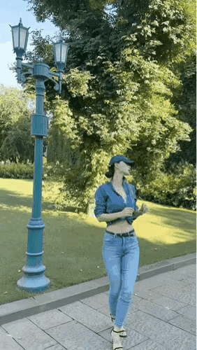 在美国拍照的中国模特