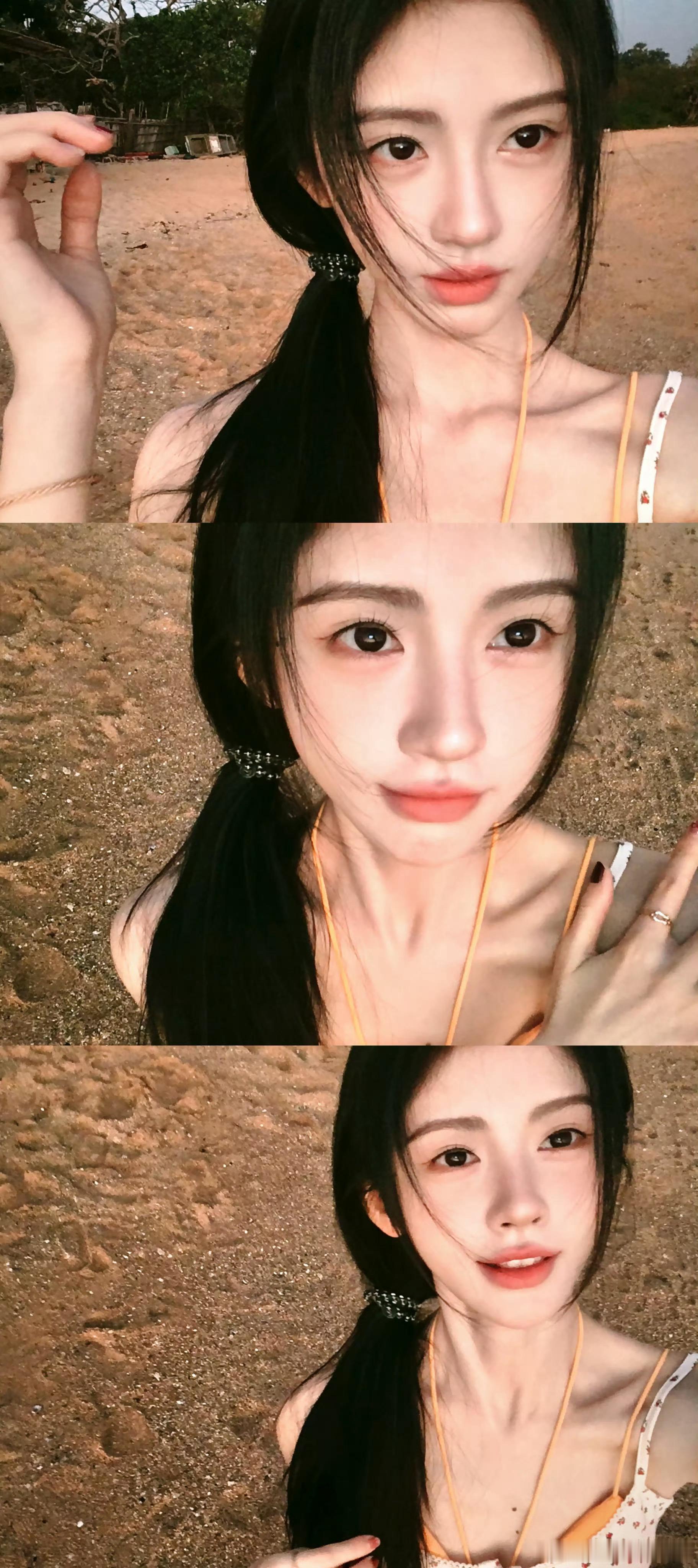 鞠婧祎掌管侧颜的神鞠婧祎日常营业图完全是神仙级别的，每一张生活感满满又美得不真