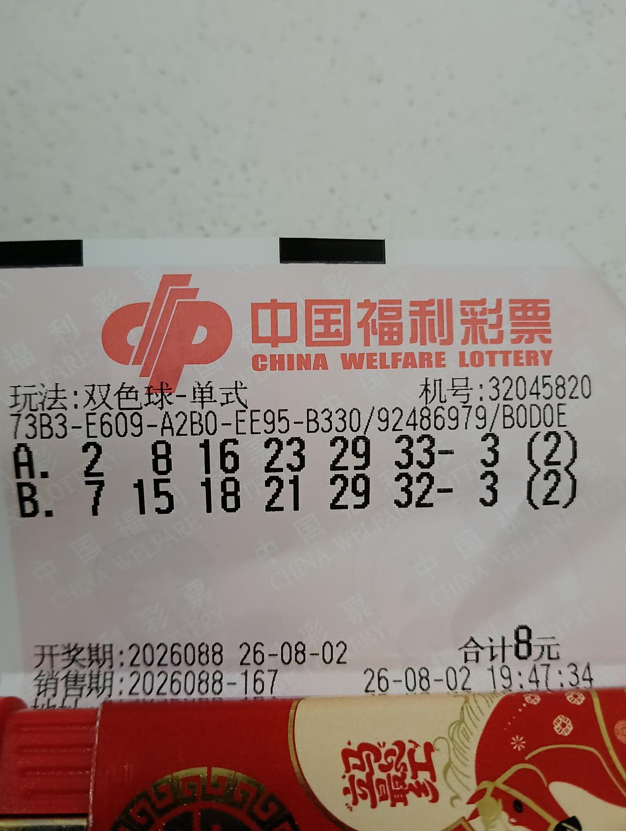 今晚又去买彩票了，我估计又捐款了，为了国家彩票事业，捐点也很正常。我们要支持呀！