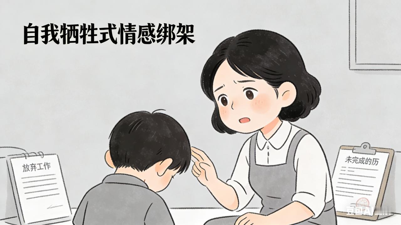 奉劝所有的父母，千万不要通过自我牺牲，给孩子制造愧疚感，然后以此来逼迫对方服从。