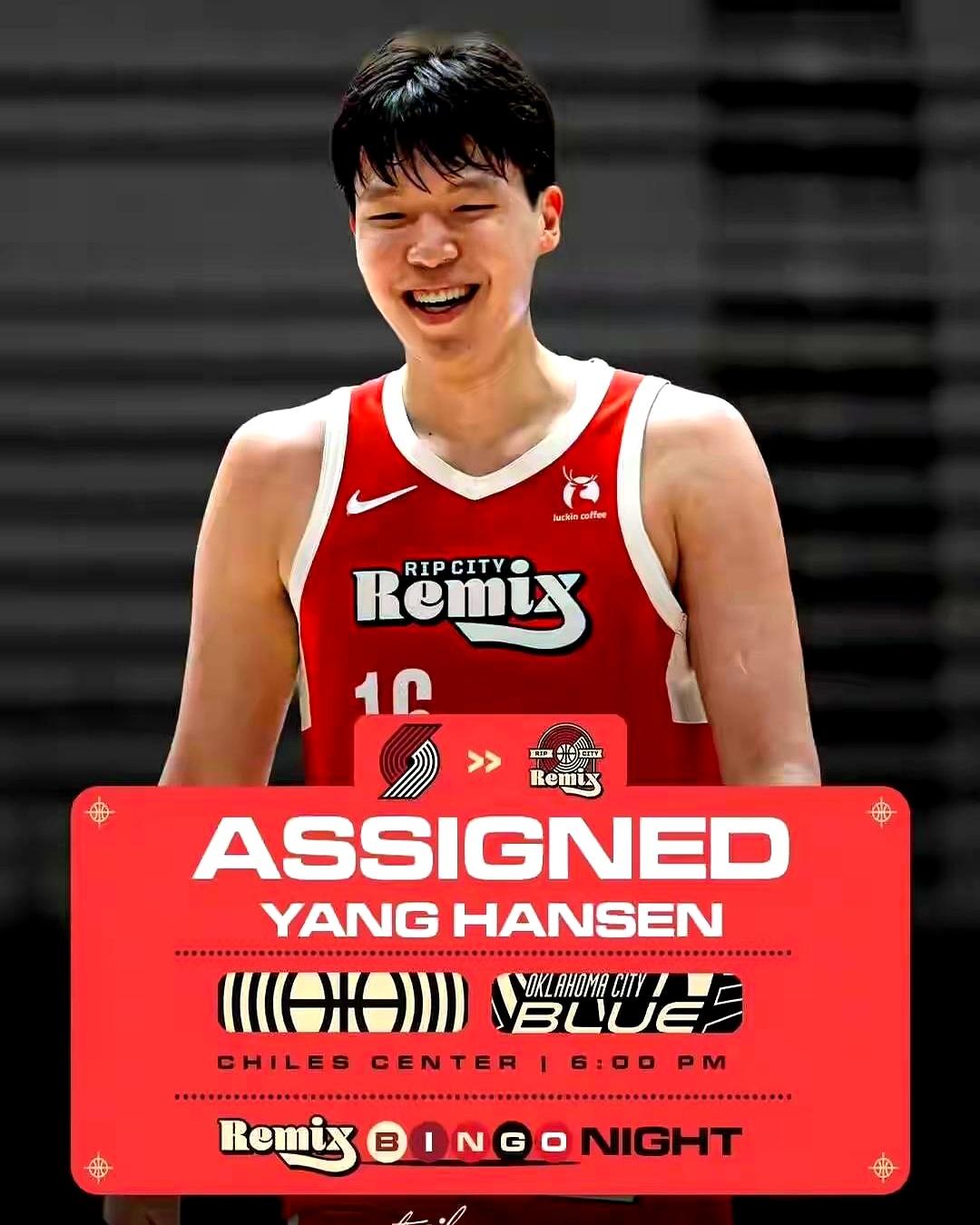 一句话，杨瀚森在NBA是真打不动。开拓者给他23场，场均2.5分，命中率