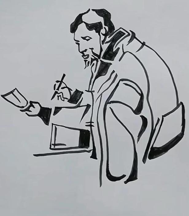 看图猜字。图中画面真给力。一个帅哥在展示。画面隐藏七个字组成一句话。就等你来把它