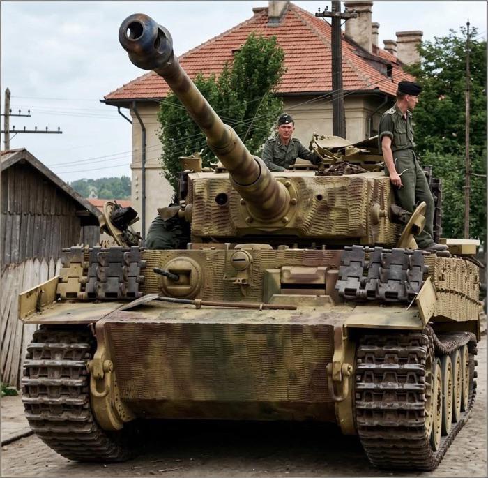 ‌二战期间，德军装甲虎I式重型坦克第503营‌历史影像！（时间地点不详）该营