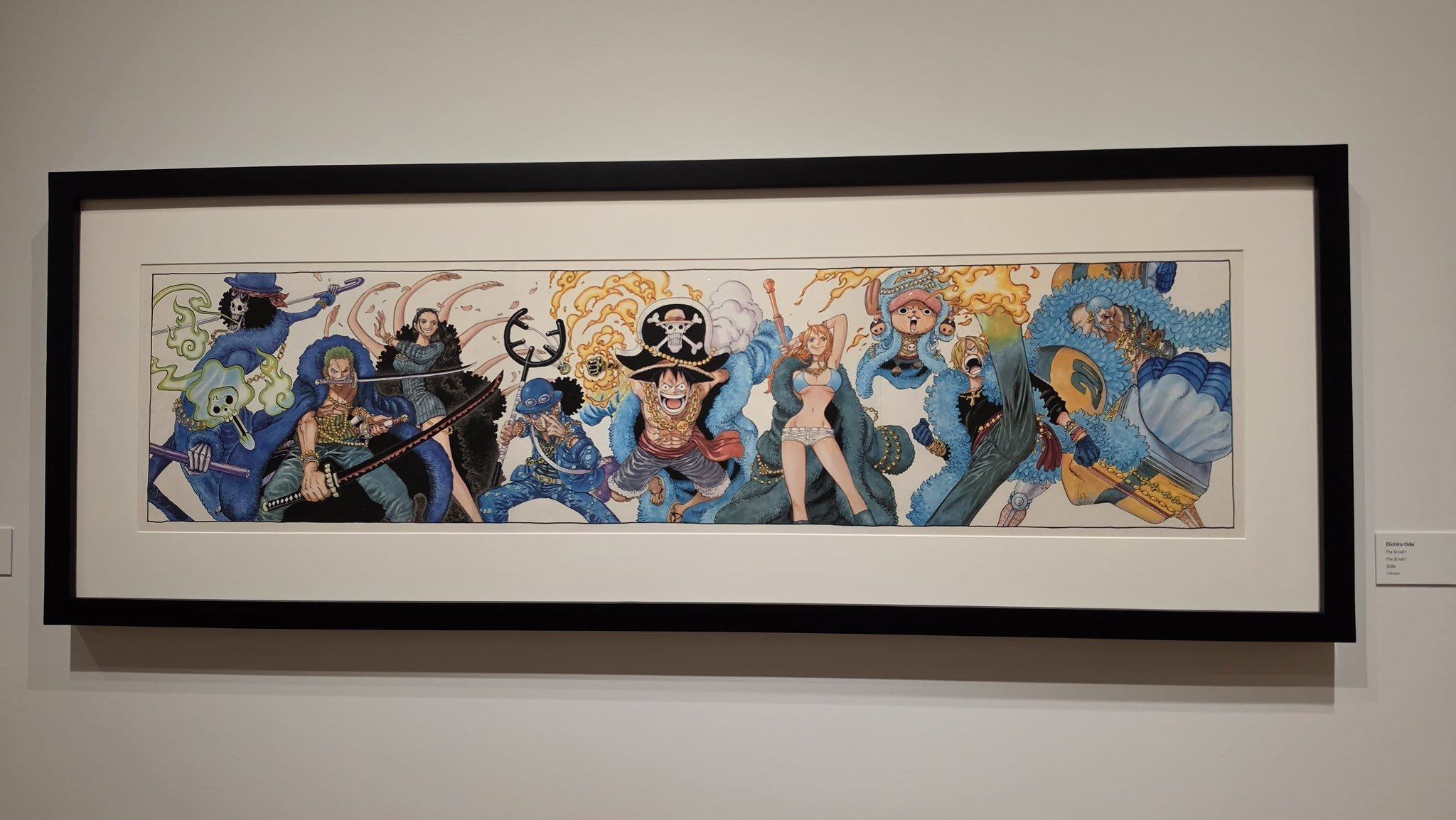 海贼王海贼王尾田老师的海贼王画作在洛杉矶的卢卡斯叙事艺术博物馆展示​